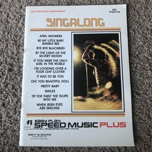 Singalong Easy Play Speed Music Plus Arrangements Keyboards Guitar